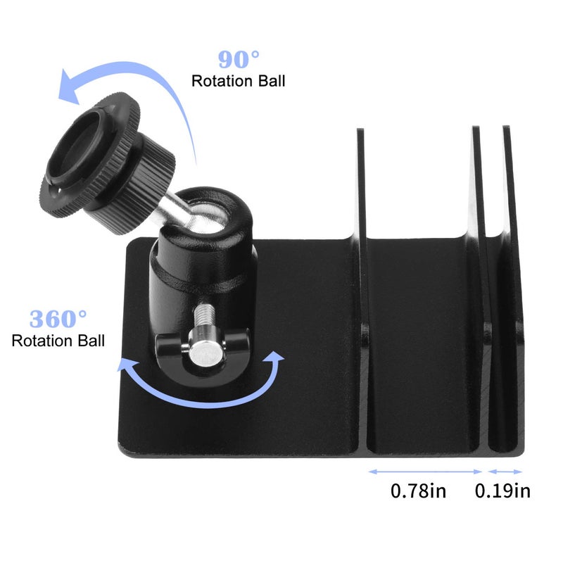 ALERTCAM Gutter Mount for Blink Outdoor 4 (4th Gen)/(3rd Gen) & Blink XT / XT2 Camera, Adjustable Weatherproof Aluminum Alloy Mount Bracket for Home Security System (2 Pack, Black) - Image 3